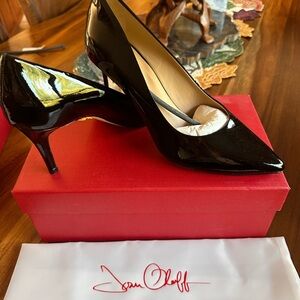 Elegant Black Patent Heels by